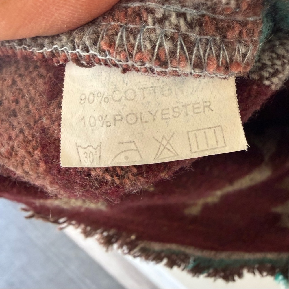 Denim & Aztec Pattern Oversized Patchwork Jacket … - image 8